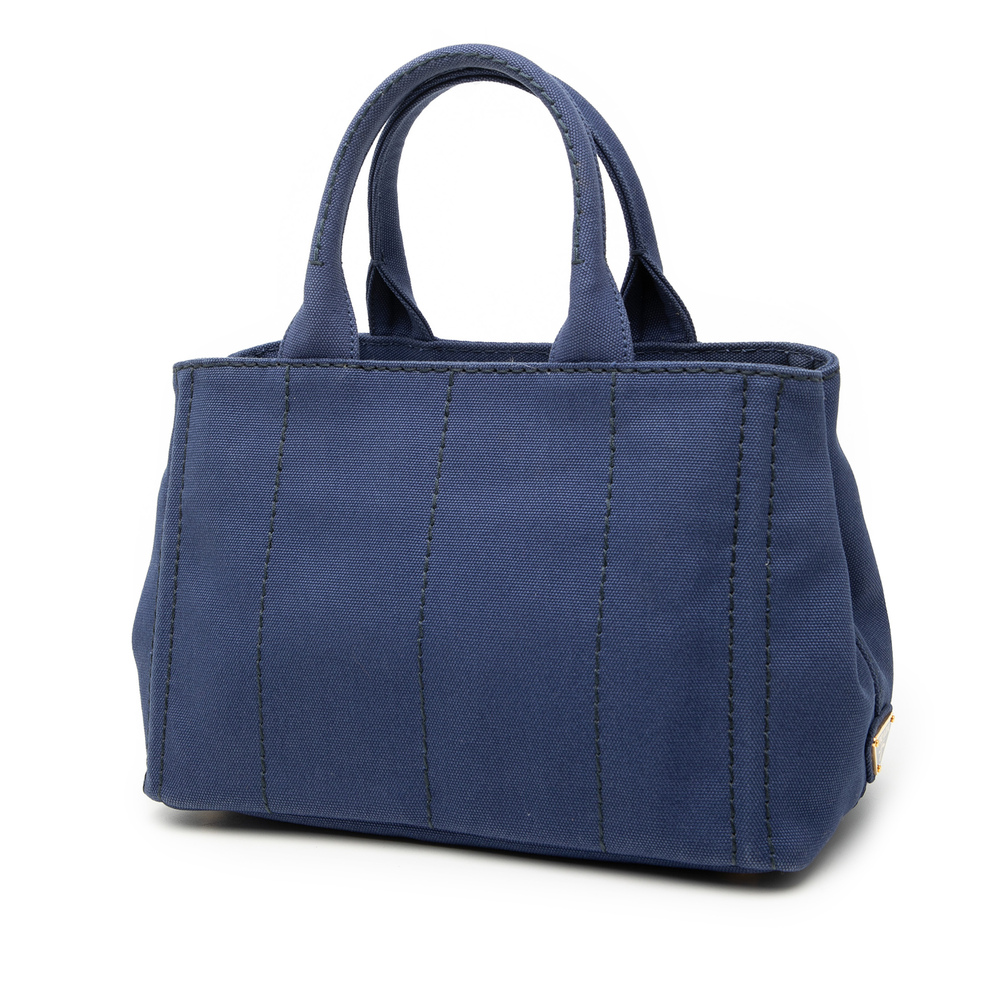 Pre-Loved Prada Small Canvas Canapa Logo Satchel - Picture 2 of 7